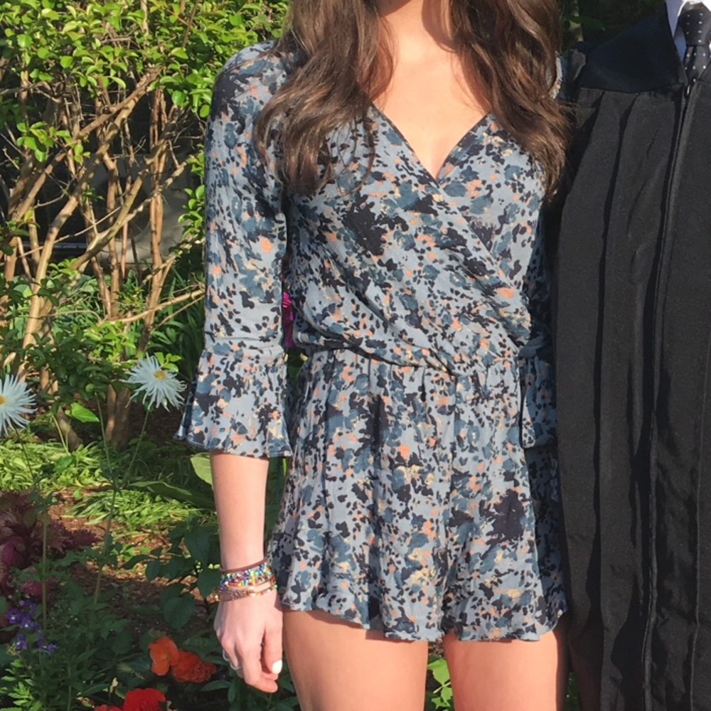Free People faux wrap romper - Picture 2 of 6